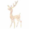 vidaXL Acrylic Reindeer Christmas Decoration 140 LEDs 4 ft Colorful - 2 of 4