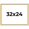 PosterPalooza | Simple Gold Picture Frame - UV Acrylic, Backing Board, Hanging Hardware Included - 2 of 4