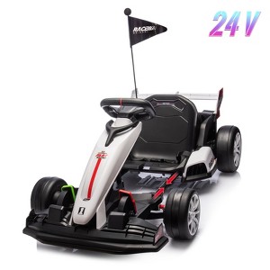 Garvee 24V Electric Go Kart for Kids Ages 6-12, 7.5MPH High-Speed Drift Car with Adjustable Seat, 2×200W Motors,7Ah Battery,135lbs Max Load - 1 of 4
