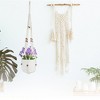 Unique Bargains Macrame Plant Hanger Woven Cotton Indoor Outdoor Decorative - 2 of 4