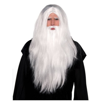 white wig halloween costume