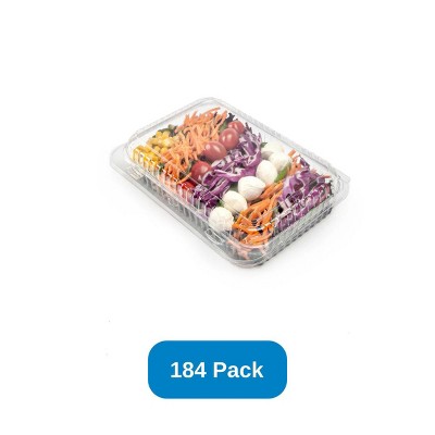 Good Natured Products 48 oz Lowrider Center Seal Multi-Purpose - Packaging Clear Compostable Clamshell - Case of 184