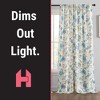 HLC.ME Scarlet Floral & Birds Patterned Window Back Tab Rod Pocket Curtains - Light Blocking Window Panels, Set of 2 - 4 of 4