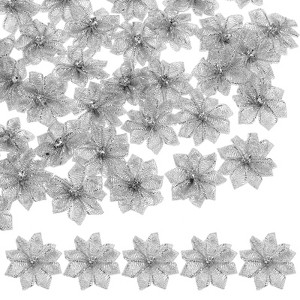 Unique Bargains Artificial Satin Rhinestone Mini Fabric Ribbons 1.2 Inch 150 Pcs - 1 of 4