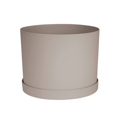 Bloem Mathers Indoor Outdoor Planter Pot with Saucer Pebble Stone 8.5"x6.62"