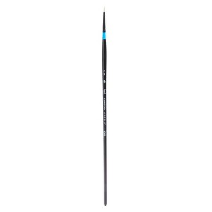 Princeton Aspen Round Brush, Synthetic Bristles, Long Handle Acrylic & Oil Paintbrush, Black, Size 2/0, 1 Count - 1 of 1
