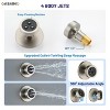 CASAINC 12 inches Wall Mounted Round Shower System with 4 Body Jets & Handheld Spray Grab Bar, Brushed Gold - 4 of 4