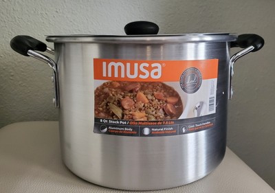 IMUSA Aluminum Sauce Pot with Lid - Silver, 8 qt - Metro Market