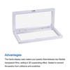 Unique Bargains Square TPU Film 3D Display Jewelry Box 2 Pcs - 4 of 4