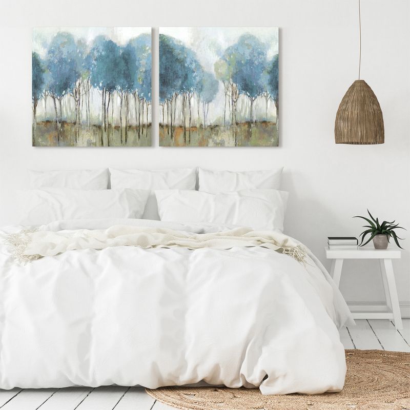 Americanflat Botanical Rustic (Set Of 2) Canvas Wall Art Set Misty Meadow By Pi Creative Art, 3 of 8