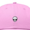 Dalix Lil Alien Embroidered Cotton Cap Outdoor Space Nature Dad Hat Mens - 2 of 4