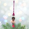 Christina's World 16.0 Inch Glass Fantasy Fright Finial Halloween Tree Topper , Halloween Decor Halloween Topper Bat (1PC) - 2 of 4
