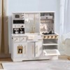 ROBOTIME Play Food and Toy Kitchens, Play Kitchen Playset with Wash Basin and Ice Maker, for Children's Gift, White, 38"*14.2"*39.8" - 3 of 4