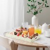 BRINJOY Scallop Tray Rectangle with Handle, Wicker Woven Tray for Decoration - Seagrass Scallop Basket Tray for Home Coffee Table Storage - 2 of 4