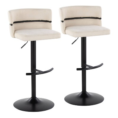 Set of 2 Adjustable Barstools - LumiSource