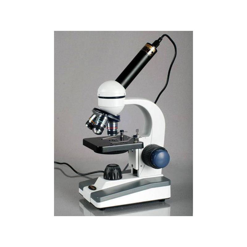 Portable 40X-1000X Monocular Student Microscope with Prepared Slides and Microscope Book - AmScope, 3 of 8