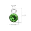 Unique Bargains Metal Bulk Elegant DIY Crafts Jewelry Making Birthstone Pendant 50 Pcs - 2 of 4