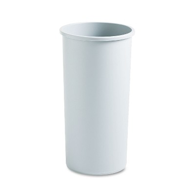 Rubbermaid Commercial Untouchable Waste Container Round Plastic 22gal Gray 354600GY