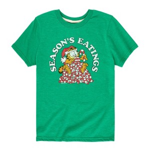 Boys' - Garfield - Seasons Eatings Short Sleeve Graphic T-Shirt - 1 of 4