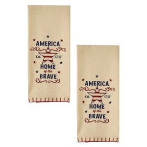 Park Designs Home Of The Brave Dishtowel Set of 2 - 1 of 4