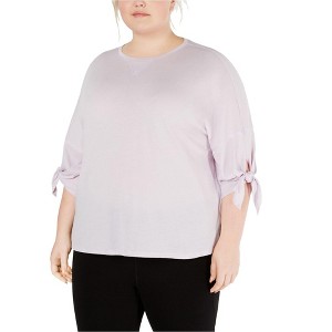 Calvin Klein Womens Tie Sleeve Basic T-Shirt - 1 of 1