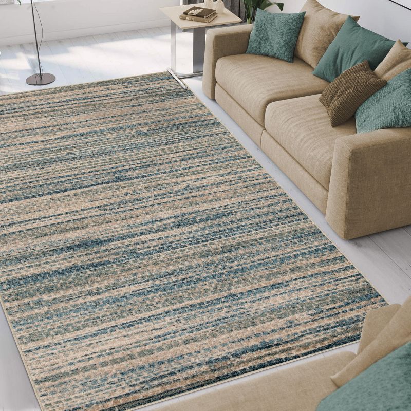 Abstract Modern Lines Indoor Runner or Area Rug by Blue Nile Mills, 4 of 7