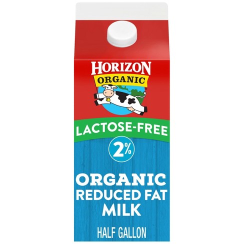 Horizon Organic 2% Reduced Fat Lactose-Free Milk - 0.5gal - image 1 of 4