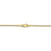 Black Bow Jewelry 1.1mm 10k Yellow Gold Solid Round Snake Chain Necklace - 4 of 4