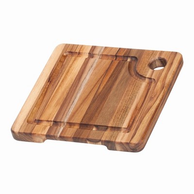 TeakHaus Marine Collection Edge Grain Rectangular Cutting Board, 8 x 8 Inch