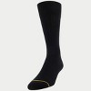 Signature Gold by GOLDTOE Men's Cotton Crew Dress Rib Socks 3pk - Black - image 3 of 3