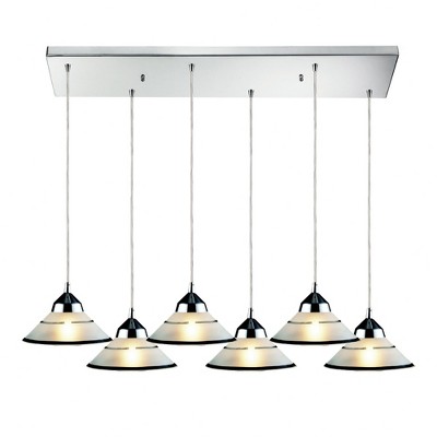 Elk Home Refraction 6 - Light Pendant in  Polished Chrome