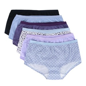 Fruit of the Loom Women's Boyshort Panties Assorted (6 Pack) - 1 of 4