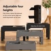 Elevated Dog Bowls, 4-Height Adjustable Raised Feeder Stand for Small Dogs/Puppies/Cats, Stainless Steel, Slow Feeder & No-Spill Water Bowl - 4 of 4