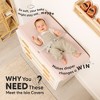2pk Isla Changing Pad Covers for Girl, Boy, Soft Contoured Diaper Changing Table Pad Cover Sheets Neutral - 2 of 4