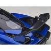 McLaren Senna Trophy Kyanos Blue and Black with Carbon Accents 1/18 Model Car by Autoart - 4 of 4