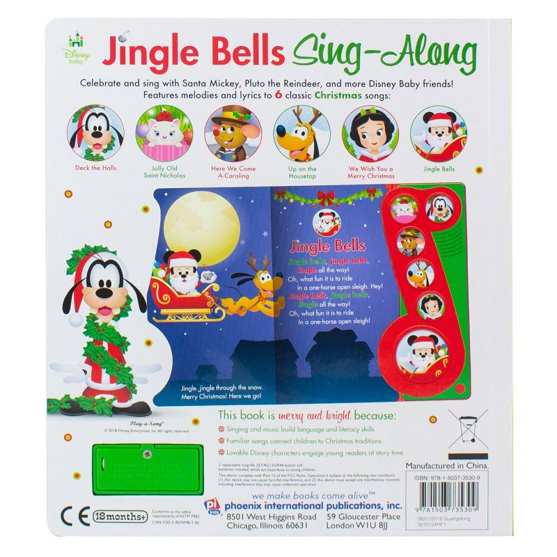 Disney Baby - Mickey Mouse Christmas Jill Bells Sing-Along Sound Book (Board Book), 4 of 5