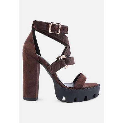 Fresh Daisy Harness Straps Block Heel  Women Sandals