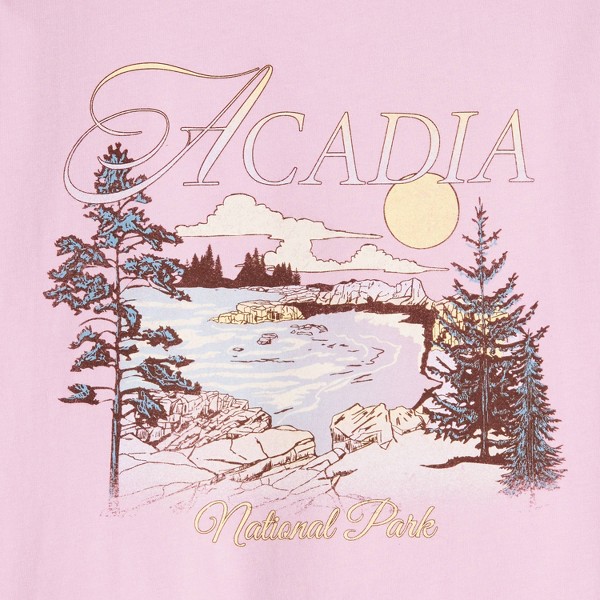 Playera de manga corta 100% algodón 'Acadia' de corte holgado para niña - Cat & Jack™ Malva 3