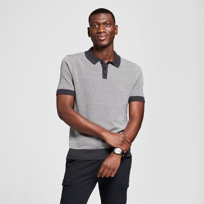 mens sweater polo shirt