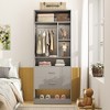 Aheaplus Closet System with 2 Wood Drawers - 2 of 4