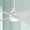 56" Minka Aire Modern Indoor Ceiling Fan with LED Light Remote Control Flat White for Living Room Kitchen Bedroom Family Dining - 2 of 4