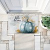 Stupell Industries Hello Autumn Blue Pumpkin Printed Outdoor Door Mat, design by Creative Studio, 18"x30" - 4 of 4