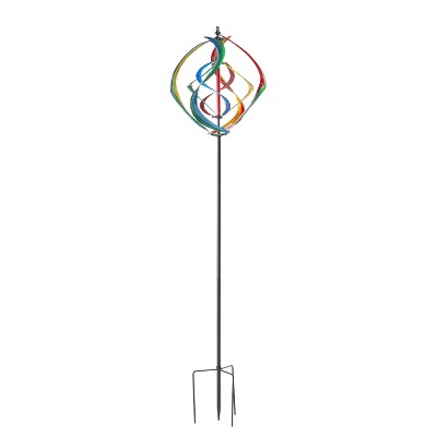 Evergreen 84"H Wind Spinner, Vertical Helix-  Fade and Weather Resistant Outdoor Decor