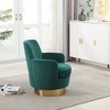 Racxily Swivel Barrel Chair, Swivel Accent Chairs Armchair for Living Room, Reading Chairs for Bedroom Comfy, Round Barrel Chairs - 2 of 4