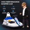 INFURNIC Baby Walkers Bumper Car with 360 Degree Rotation and EVA Bumper Edges for Toddlers, White, 29.3"*19"*18.3" - 2 of 4