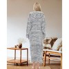 ADR Plush Fleece Robe for Women, Long Hooded Bathrobe with Hood, Plus Size - 3 of 3