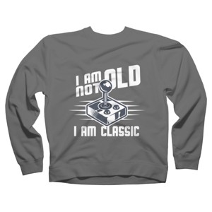 Adult Design By Humans I Am not Old I am Classic By nerdycorner Sweatshirt - 1 of 2