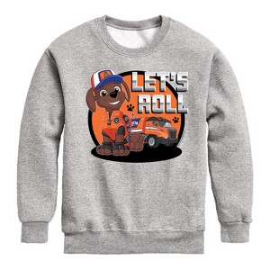 Boys' - Paw Patrol - Let's Roll Zuma Graphic Long Sleeve Fleece Sweatshirt - 1 of 4