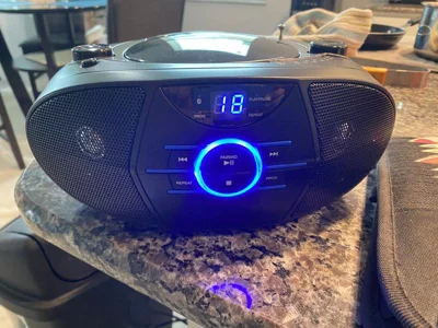 user image by Cary, JENSEN AM/FM Radio CD Boombox with LED Display - Black (CD-560)