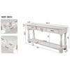 CAVINAS 63 inch Long Console Table,Modern Entryway Table with 3 Drawers and 1 Bottom Shelf for Living Room,Entryway Hallway - 3 of 4